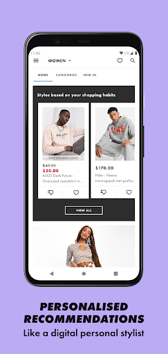 Screenshot ASOS