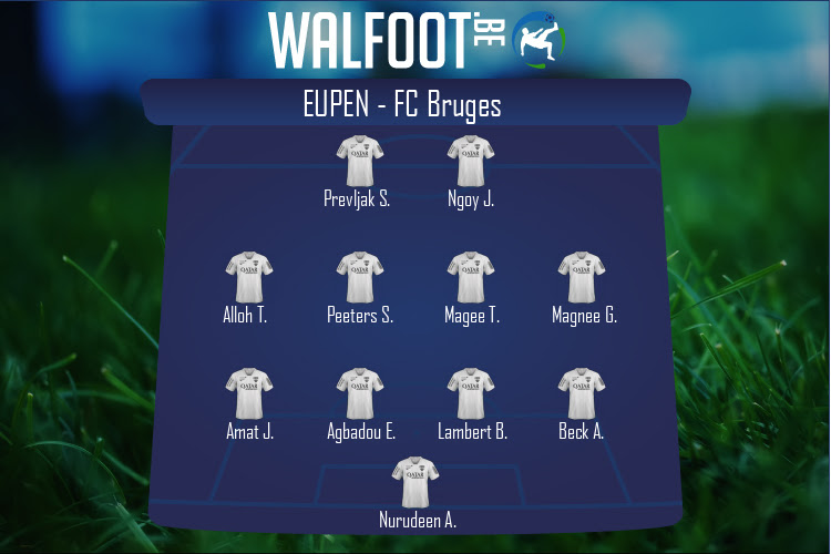 Composition Eupen | Eupen - FC Bruges (20/02/2022)