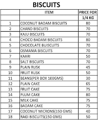 Cake Land menu 2