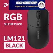 Chuột Gaming Dareu Lm121 Black | Rgb | Silent Click | Dpi 6400