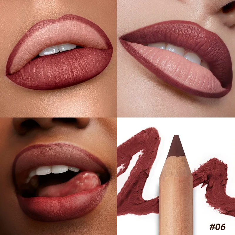 Matte 8 Kleuren Lipliner Hook Line Lipstick Beauty Make-up voor Perfecte Lipcontouren en Langdurige Kleur