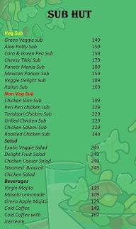 Sub Hut menu 2