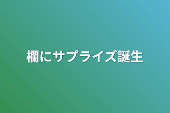 欄にサプライズ誕生