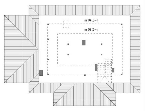 Bukowy las - M192 - Rzut poddasza do indywidualnej adaptacji (51,7 m2 powierzchni użytkowej)