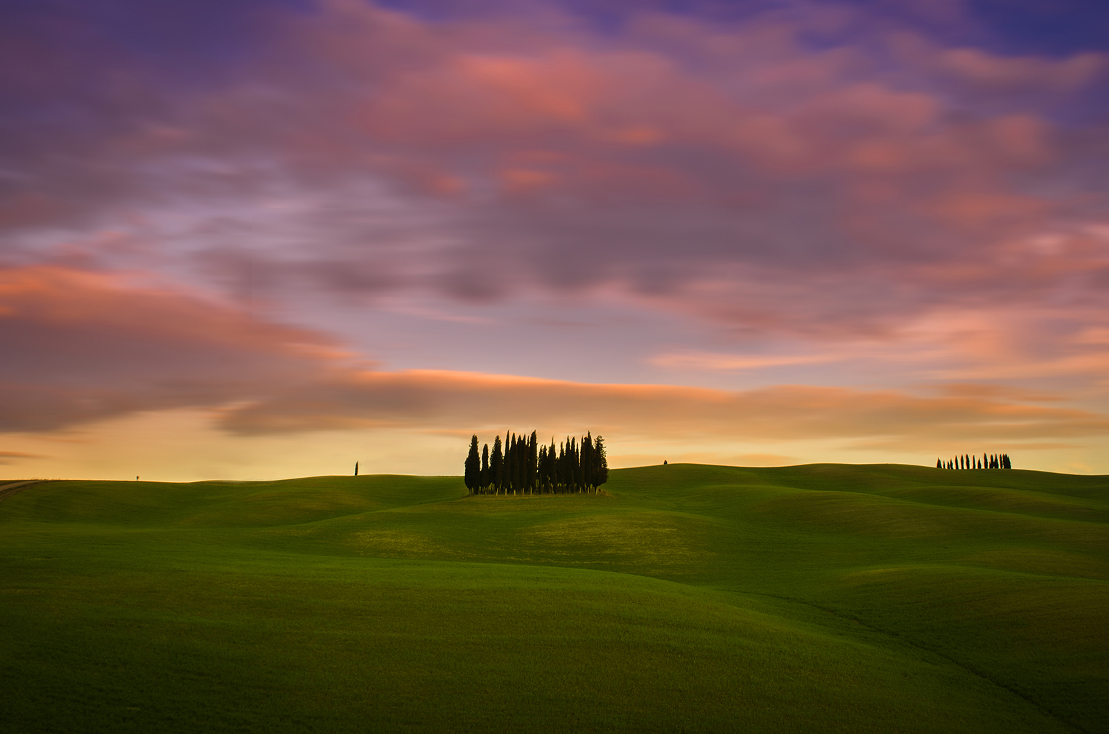 tramonto in Val d'orcia  di marcovp