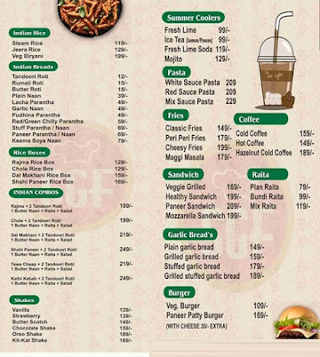 SGF - Spice Grill Flame menu 