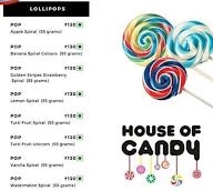 House of Candy menu 2