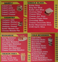 Karnavati Dabeli menu 1