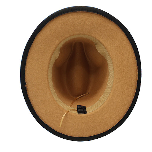Title 15, New Wide Brim Woolen Thick Gradient Two-color T...