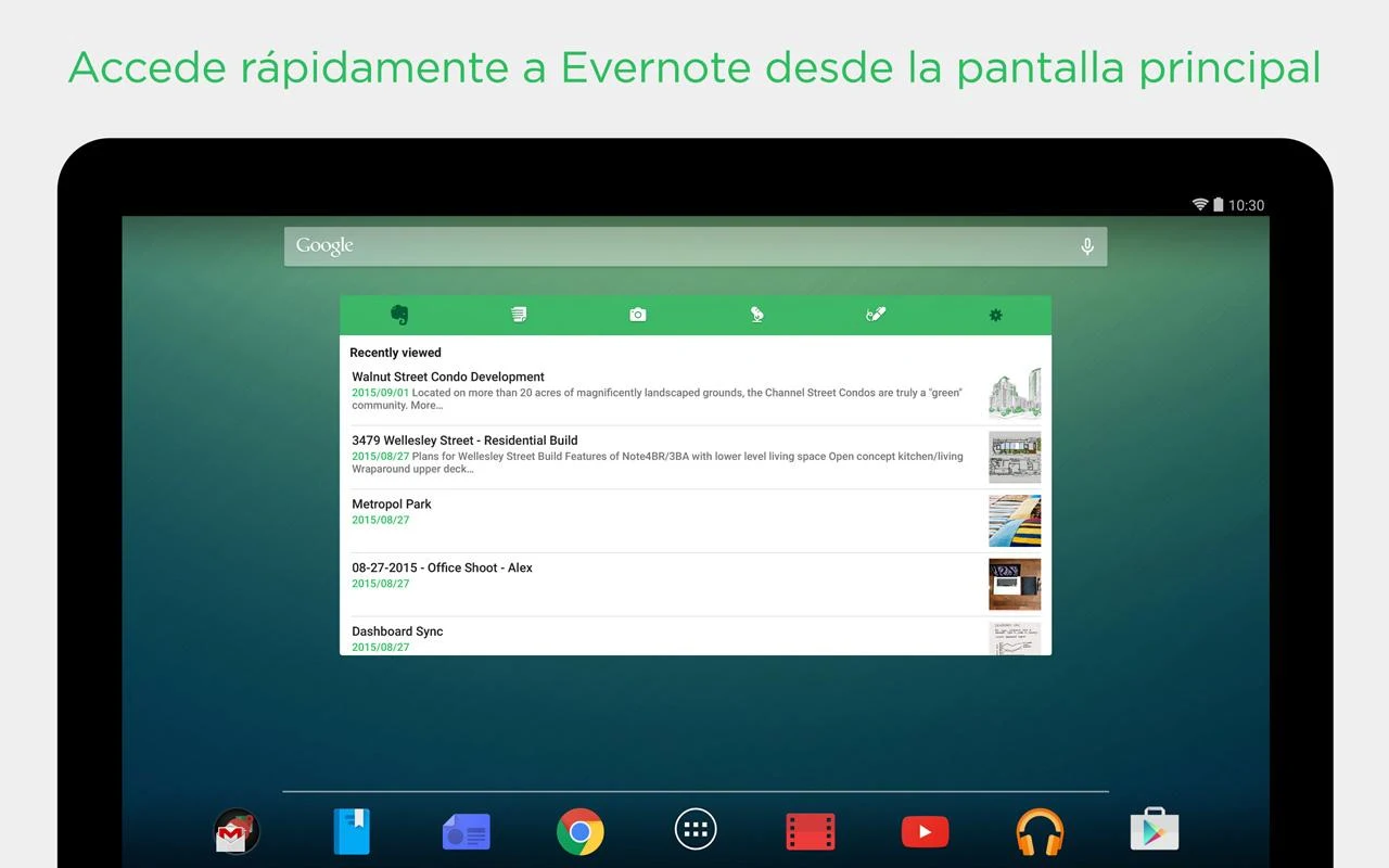   Evernote - mantente organizado: captura de pantalla 