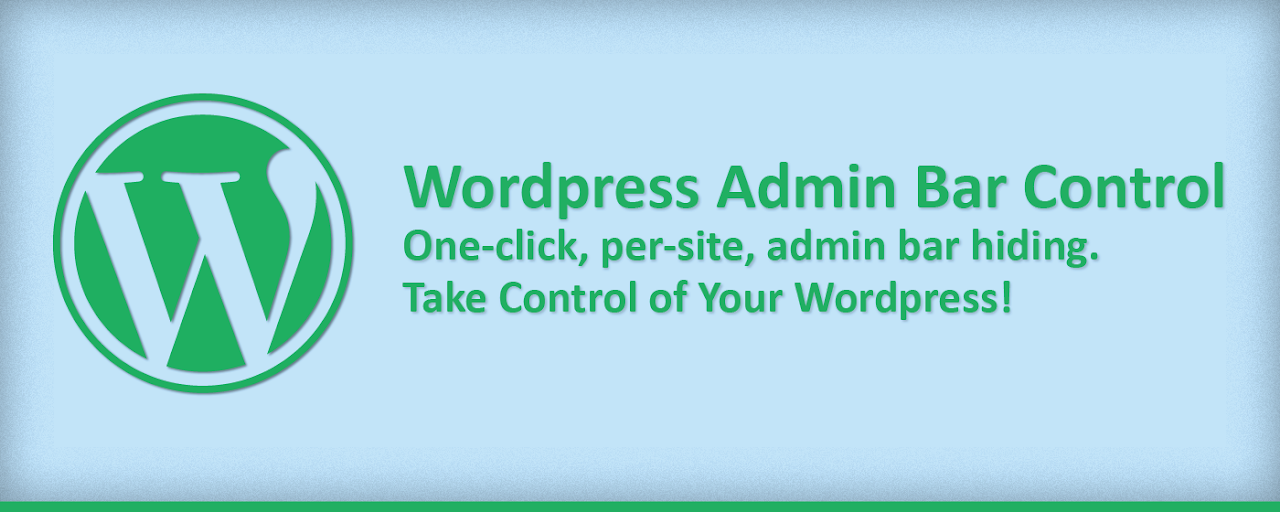 Wordpress Admin Bar Control Preview image 2