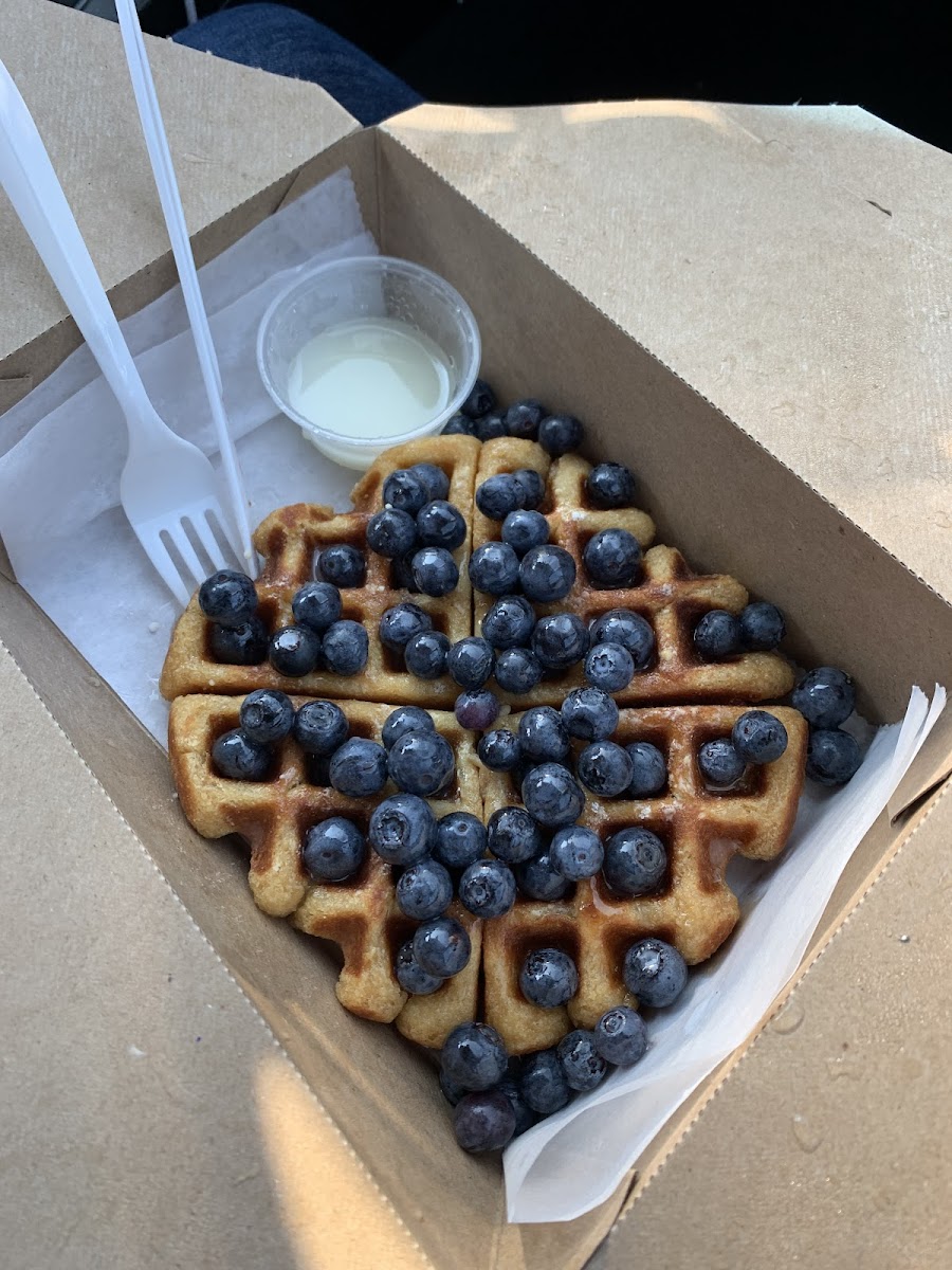 Gluten-Free Waffles at Bella Goose Coffee