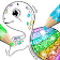 Glitter Coloring Book for Kids icon