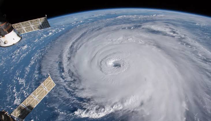 An image of a tropical cyclone.