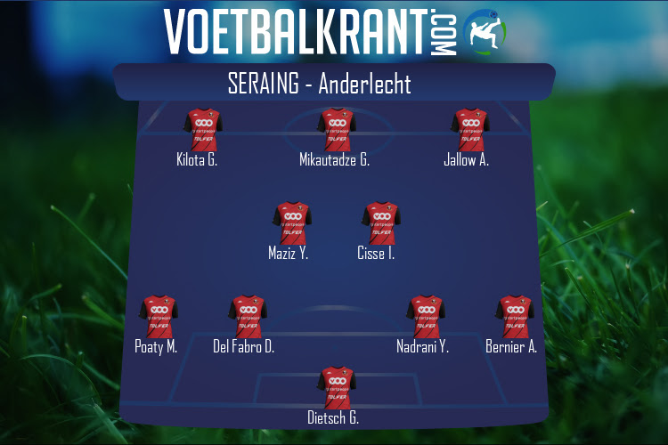 Opstelling Seraing | Seraing - Anderlecht (30/11/2021)