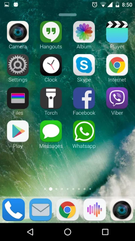 Launcher from IOS 10 Screen 1
