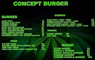 Concept Burger menu 1