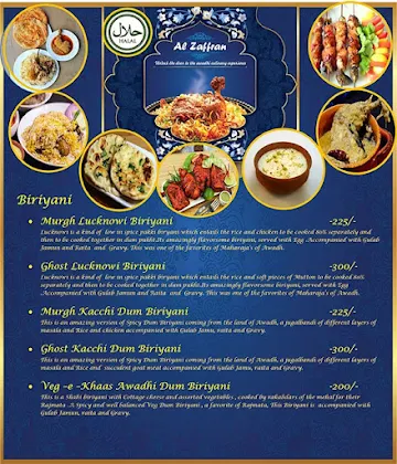 Al Zaffran menu 