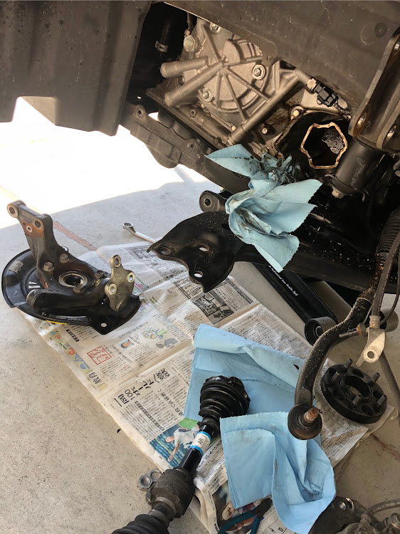 アルファードのAspect Lowness・fura factory・DIY・桜と愛車・ドライブシャフトブーツ交換に関するカスタム事例の投稿画像6枚目