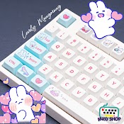 [Keycap] Thỏ Dễ Thương, Xda Profile, Nhựa Pbt In Nhiệt, 129 Nút Bàn Phím Cơ Cực Rẻ