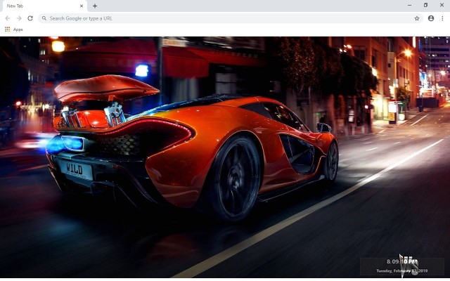 McLaren P1 New Tab & Wallpapers Collection