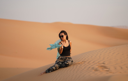 Girl in the desert small promo image