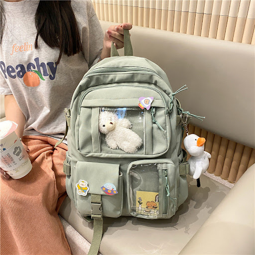 Title 2, Casual Large-capacity Harajuku Style School Bac...