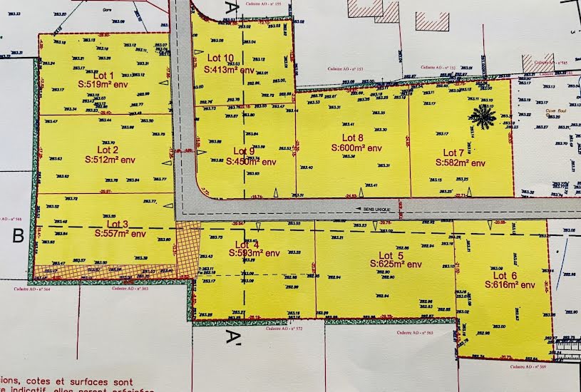  Vente Terrain à bâtir - 593m² à Le Coteau (42120) 