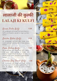 Lalaji Ki Kulfi menu 1