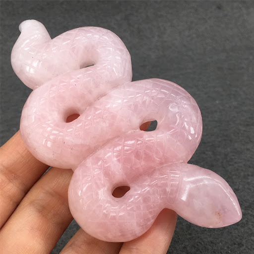 Title 6, New Natural Crystal Carving Snake Ornament Home...