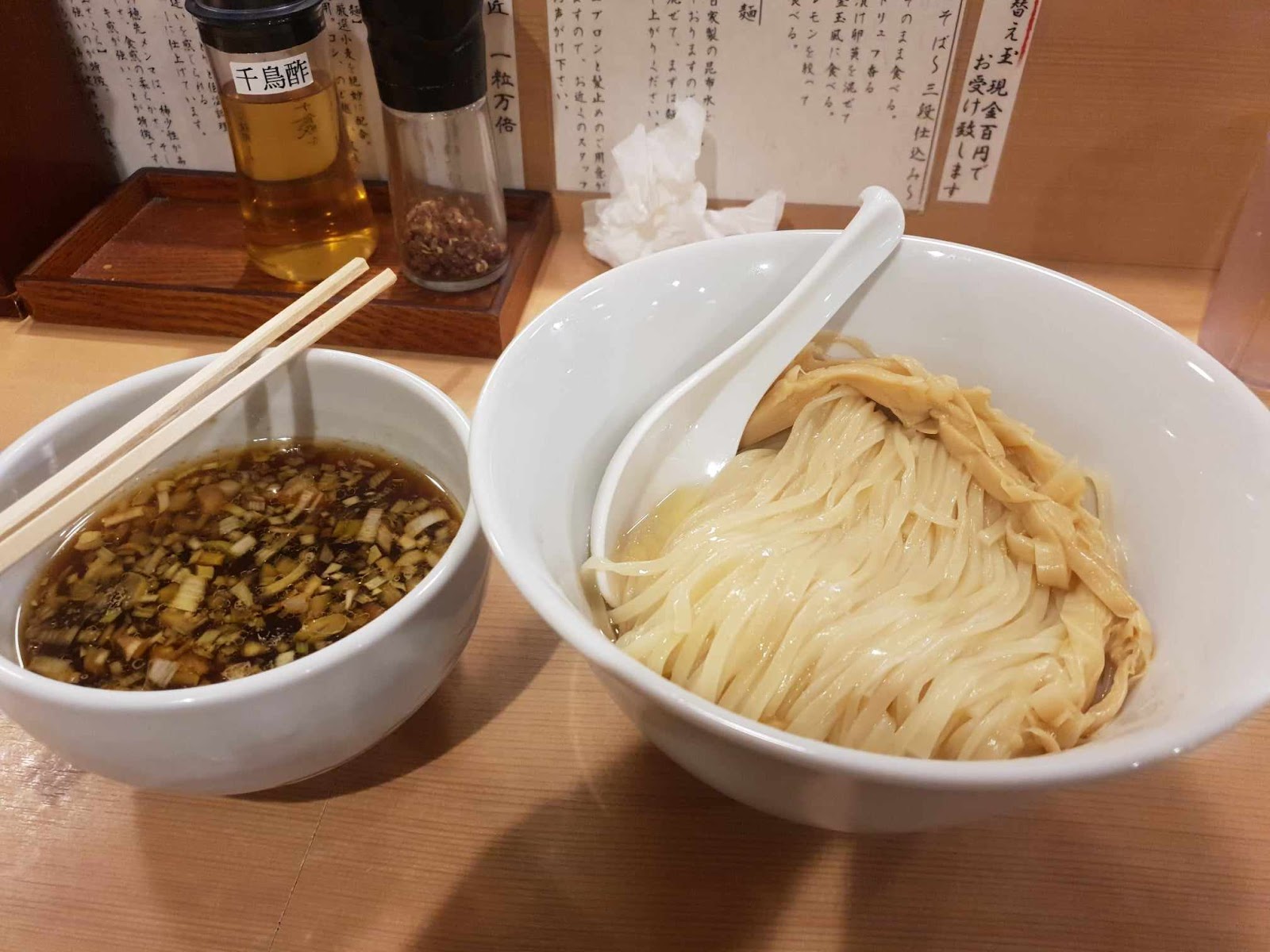 Ichiryu Manbai tsukemen noodles and dipping broth