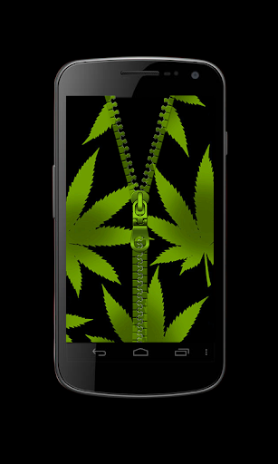 Marijuana Zipper Lock Screen