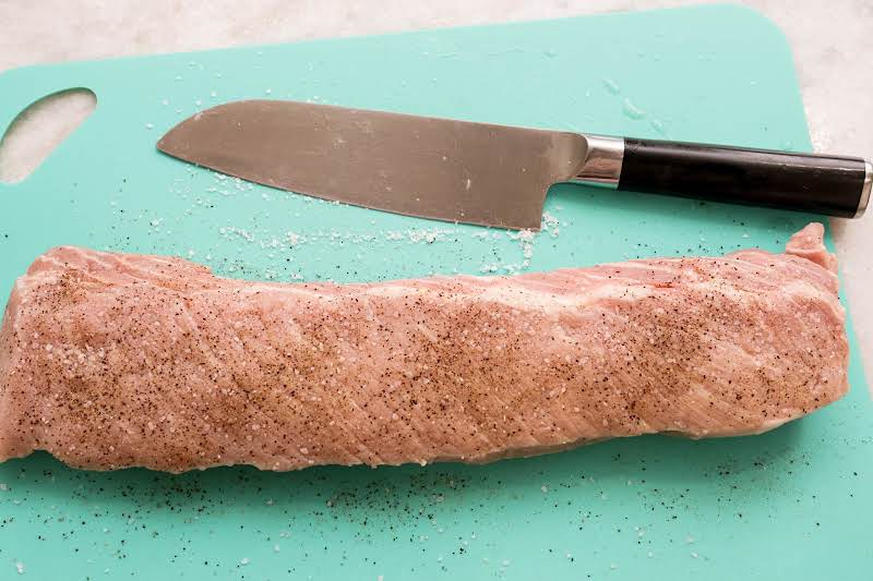 Trimming And Seasoning A Pork Tenderloin.