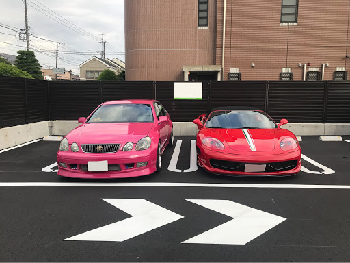 アリスト Jzs161のjzs161 ピンク フェラーリ スパイダー スタバに関するカスタム メンテナンスの投稿画像 車のカスタム情報はcartune