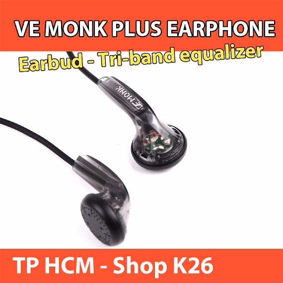 Tai Nghe Ve Monk Plus Tai Nghe Earbud Jack 3.5Mm