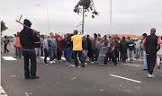 Parkwood residents protested on the streets on May 20, 2018, demanding housing. 