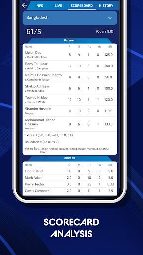 Screenshot Warrior Cricket Live Line