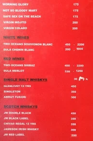 Red Glow menu 1