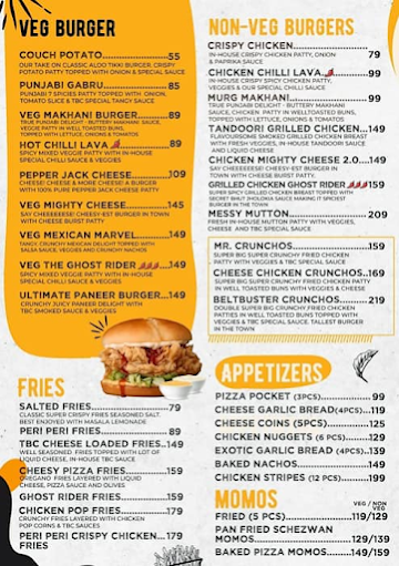 THE BURGER PIT menu 