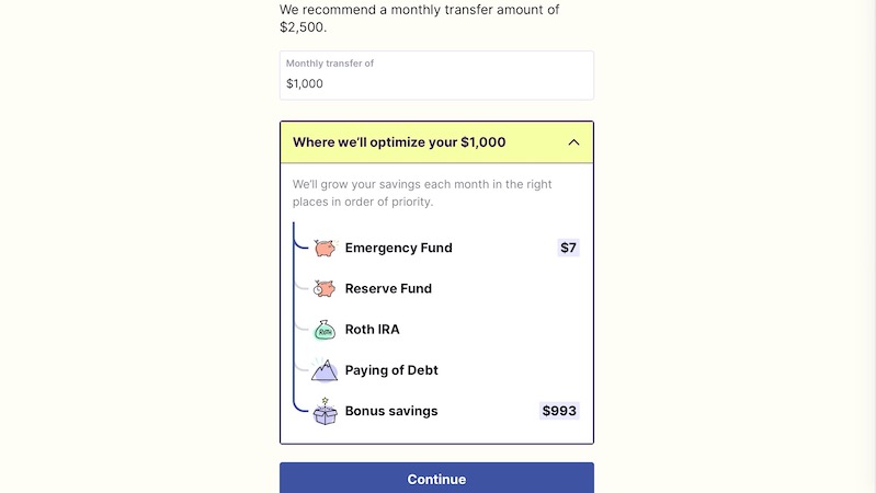 Playbook financial transfers