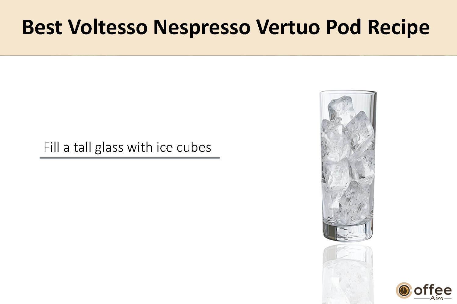 In this image, I clarify the preparation instructions for crafting the finest Voltesso Nespresso Vertuo coffee pod.