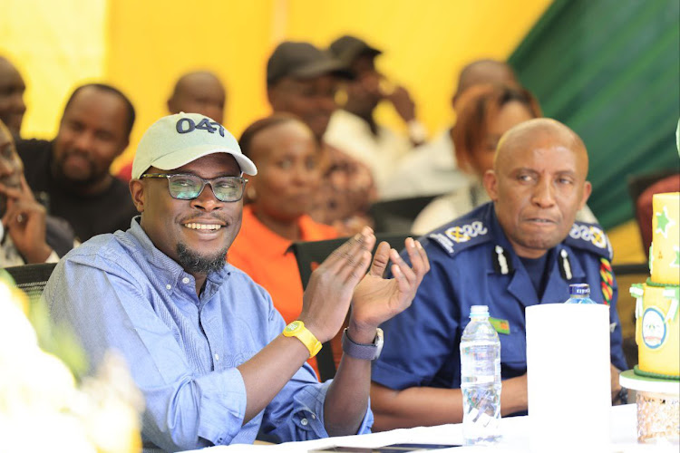 Nairobi Governor Johnson Sakaja at the Mogra Children’s home in Roysambu on April 1, 2024.