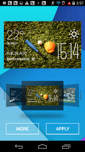 Lastest softball weather widget/clock APK