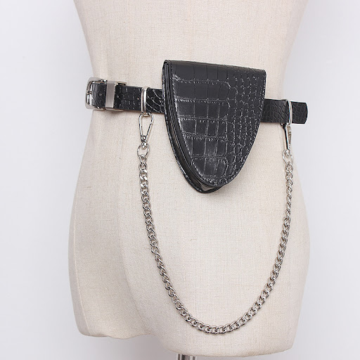 Title 4, Triangle Mini Chain Belt Belt Bag – a stylish a...