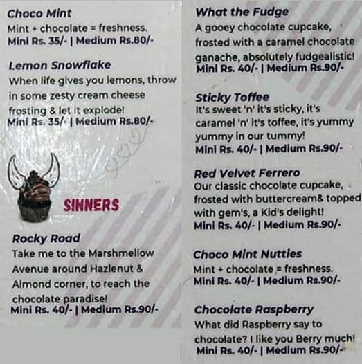 LSD - Love Sugar & Dough menu 