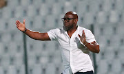 Steve Komphela coaching Moroka Swallows in a DStv Premiership match against TS Galaxy at Dobsonville Stadium. Komphela has joined Lamontville Golden Arrows as head coach.