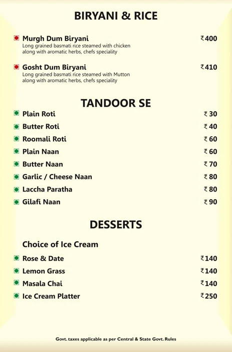 Dakku,S menu 