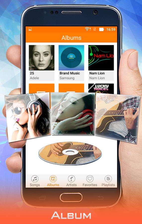 Android application Mp3 player screenshort