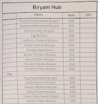 Biryani Hub menu 1