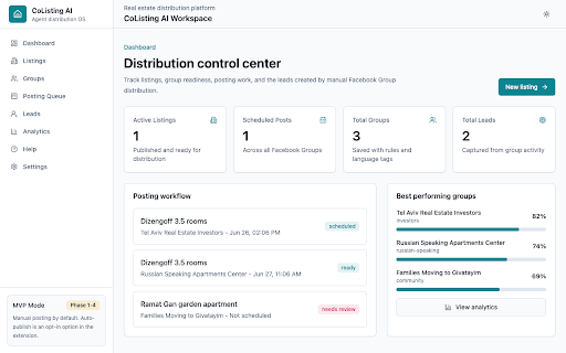 CoListing AI — Group Posting Assistant screenshot 4